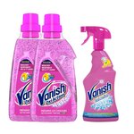 Pack Détachant Textile Gel Oxi Action Gold 30° 1,5L x 2 + Détachant Textile Avant-lava... VANISH
