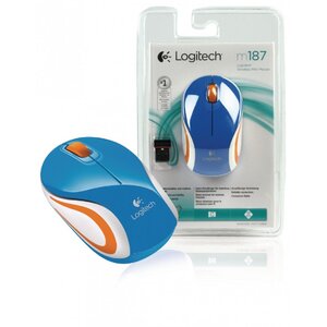Sans fil M187 mini souris blru