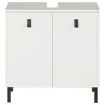 Germania Armoire de plancher sous-lavabo GW-Tulsa 60x35x60 cm Blanc