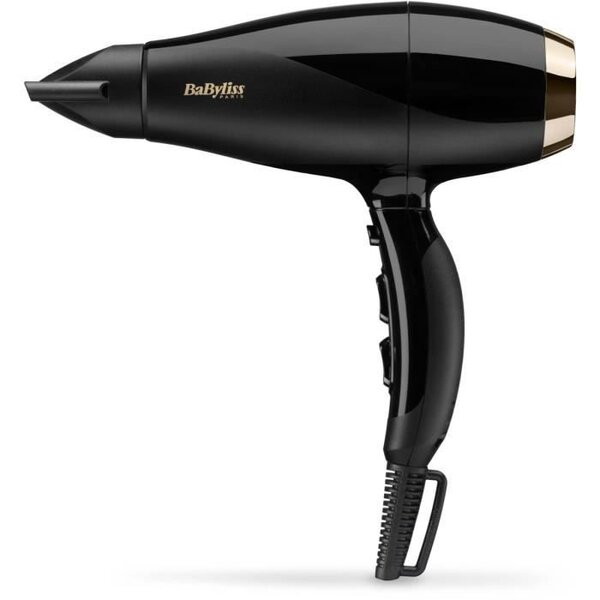 BABYLISS 6714E - Seche-cheveux Super Pro 2300W - 3 températures/2 vitesses - 120 km/h de vitesse d'air - Bouton air froid