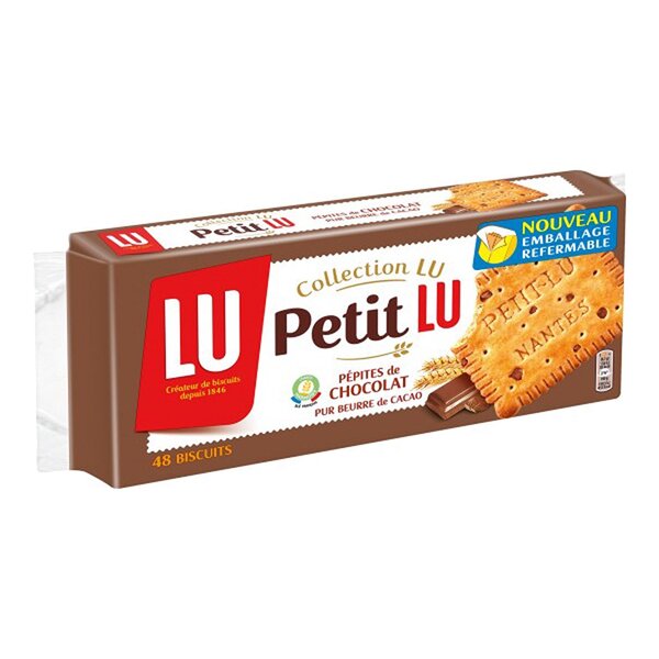 LU Collection LU Pépites de Chocolat Pur Beurre de Cacao 400g (lot de 6)