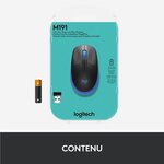 LOGITECH - Souris sans fil M190 Bleu