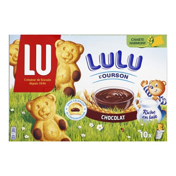 LU Lulu L’Ourson Chocolat Riche en Lait 300g (lot de 6)