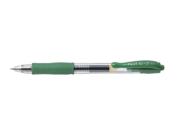 Stylo bille à encre Gel G2 05 Pte Fine Vert PILOT