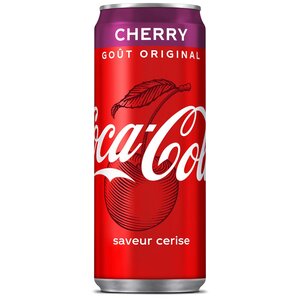 Cherry, saveur cerise, canette de 33 cl (paquet 24 x 330 millilitres)