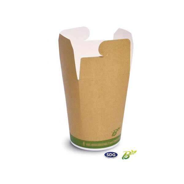 Lot de 430 Boîtes à Pâtes en Carton Biodégradable 750 ml - SDG - Carton biodégradable