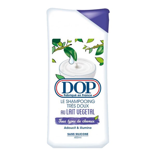 DOP Le Shampooing Très Doux au Lait Végétal Sans Silicone 400ml (lot de 4)
