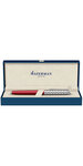 WATERMAN Hemisphere Deluxe - Stylo plume rouge avec capuchon ciselé, attributs palladium, plume fine - en écrin