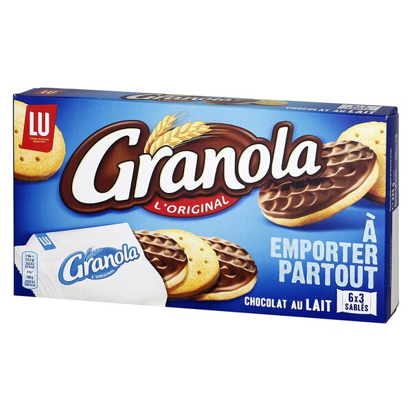 LU Granola L’Original Chocolat au Lait 225g (lot de 6)