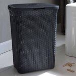 Curver Ensemble de paniers à linge Style 2 pcs 60 L Anthracite