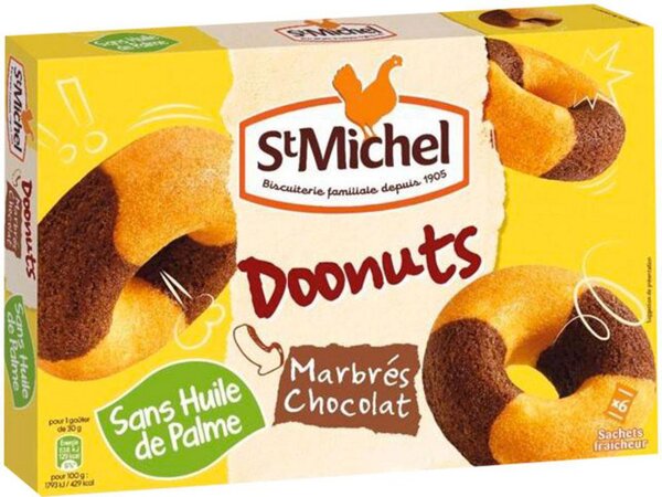 St Michel Doonuts Marbrés Chocolat 180g (lot de 3)