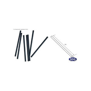 Paille en PLA Biodégradable Noire - SDG - Lot de 5000 - Acide polyactique (PLA)