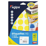Pastille adhésive permanente noir 30 mm (colis de 5)