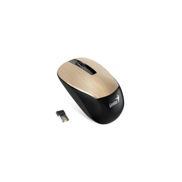 Genius Souris Sans Fil Optique Nx-7015 Or Metal 1600dpi 2.4 Ghz Usb Pc/mac