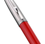 WATERMAN Emblème Stylo bille, rouge, recharge bleue pointe moyenne, Coffret cadeau