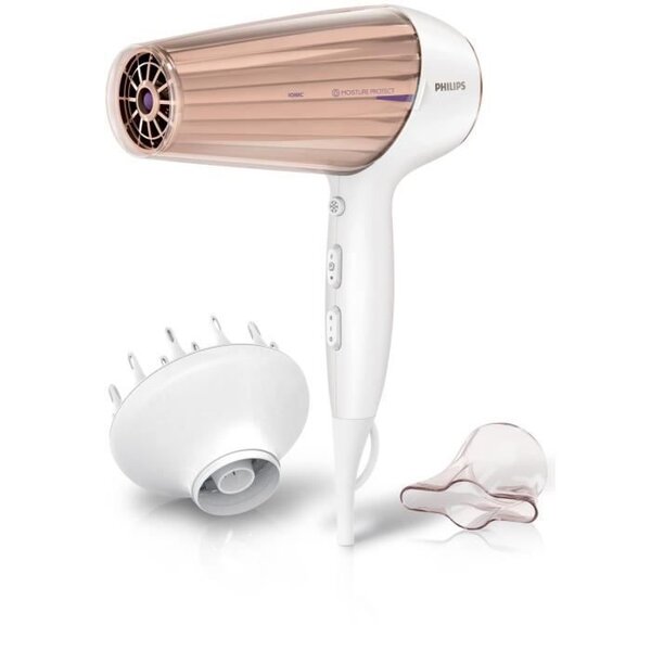 PHILIPS HP8280/00 Seche-cheveux DryCare Prestige - 2300W - 6 combinaisons Vitesses/T° - ThermoProtect - Fonction ionique