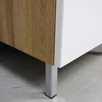 Germania Armoire sous-lavabo GW-Mauresa 34x80x56 cm Chêne et blanc