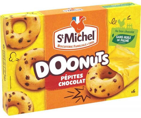 St Michel Doonuts Pépites Chocolat 180g (lot de 6)