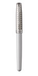 PARKER Sonnet stylo plume, métal et laque perle, attributs palladium, Plume fine 18 carats – Livré dans son écrin