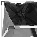 vidaXL Trieuse à linge à 2 sections Gris