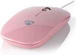 Souris filaire Nedis (Rose)
