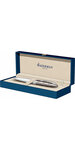 WATERMAN Carene Contemporain stylo bille, blanc métal, attributs palladium, recharge bleue pointe moyenne, en écrin