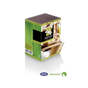 Agitateur Café en Bois Naturel Biodégradable 11,4 cm - SDG - Lot de 10 000 - Bois