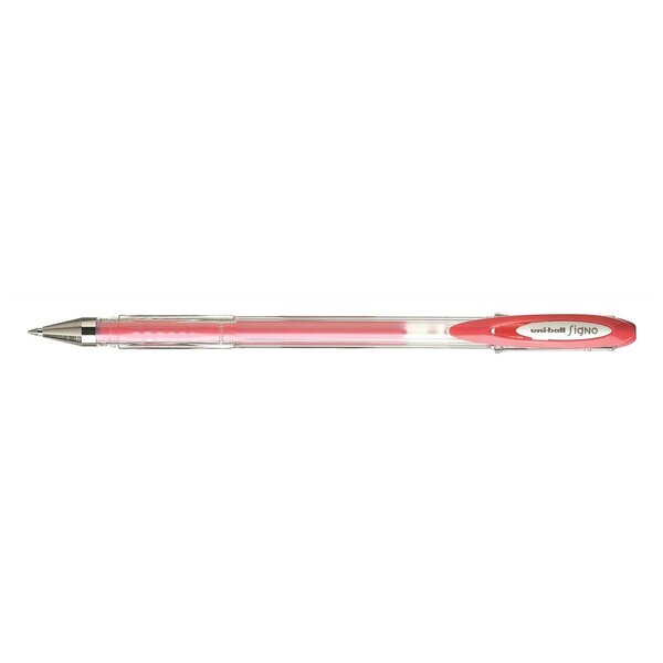 Roller encre gel Signo UM120AC pointe moyenne 0,7mm Rouge Pastel x 12 UNI-BALL