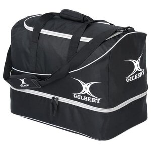 GILBERT Sac de rugby CLUB V2 - Fond dur - H:42cm x L:56cm x P:34cm - Noir