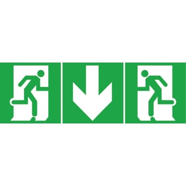 Etiquette signalisation additionnelle pour BAES "Sortie"