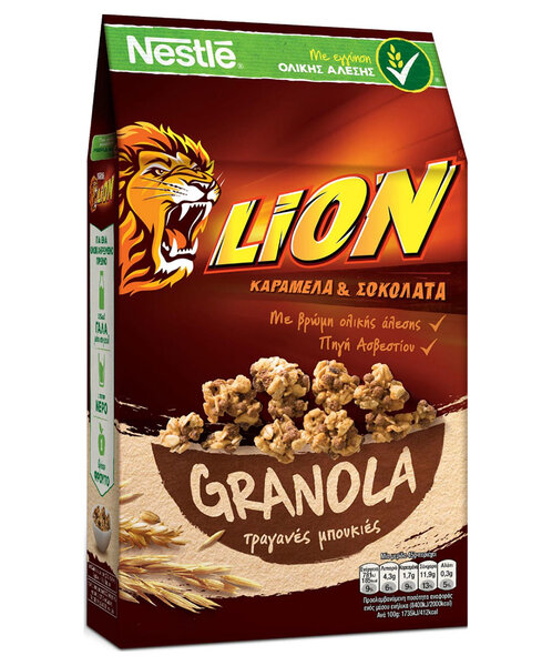 Nestlé Lion Caramel Et Chocolat Granola 420g (lot de 4)