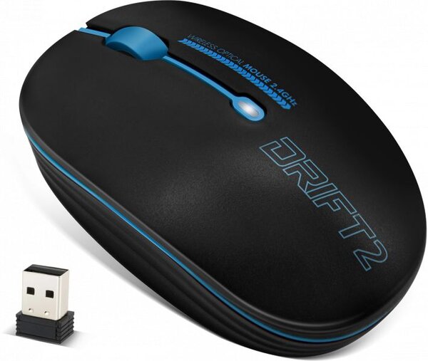 Souris sans fil Advance Drift 2 (Bleu)