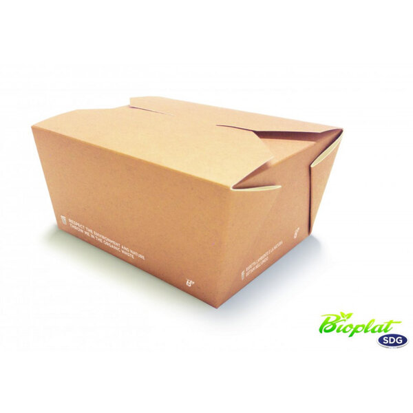 Boîte Alimentaire en Carton Biodégradable - SDG - Lot de 250 - Carton biodégradable