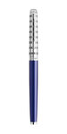 WATERMAN Hemisphere Deluxe - Stylo plume bleu avec capuchon ciselé, attributs palladium, plume fine - en écrin