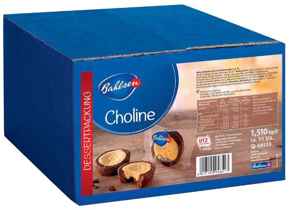 Boite de 55 parts quatre quart 'Choline' portion de 27,5g BAHLSEN