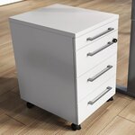 Germania Armoire sur roulettes GW-Agenda 42x49x61 cm Gris clair
