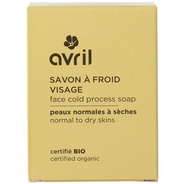 Avril - Savon à Froid Visage Certifié Bio 100g - Peaux Normales à Sèches N°936