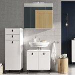 Germania Armoire de plancher sous-lavabo GW-Tulsa 60x35x60 cm Blanc