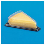 Lot de 500: Pots à wrap snacking noir avec fenêtre 90x50x90 mm