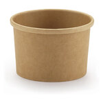Couvercle pot carton brun RAJA 24 et 35 cl