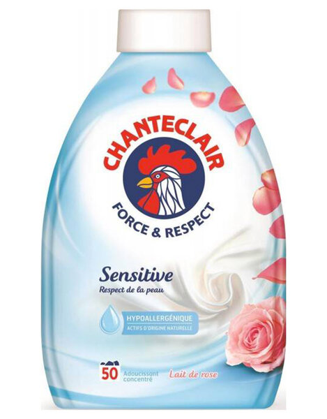 Chanteclair Force Et Respect Assouplissant Concentré Hypoallergénique Sensitive Lait De Rose 1L (lot de 2)