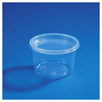 Lot de 500: Pot rond micro-ondable transparent 946 cc