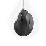 Souris verticale, ergonomique, pour gaucher 'EMC-500L', filaire, noire HAMA