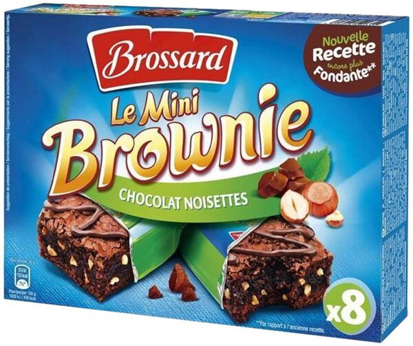 Brossard Mini Brownies Chocolat Noisettes 240g (lot de 3)