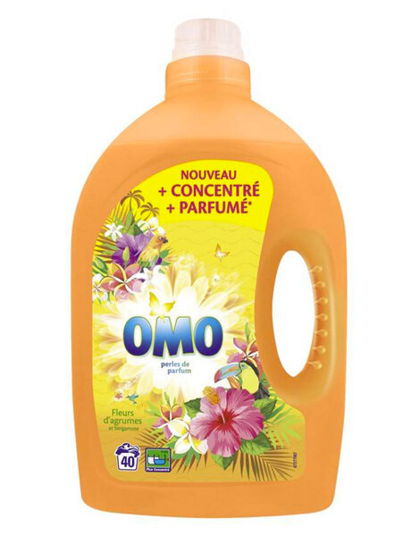 Omo Perles De Parfum Fleurs d’Agrumes Et Bergamote 2L (lot de 2)