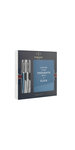 PARKER Jotter Set Duo : stylo bille acier, stylo bille Waterloo bleu + bloc notes