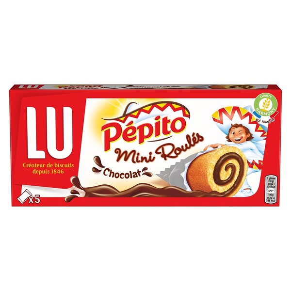 LU Pépito Mini Roulés Chocolat 150g (lot de 6)