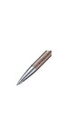 PARKER IM Premium - stylo bille, Métallique brun perle, Pointe Moyenne, attributs chromés, recharge Bleue