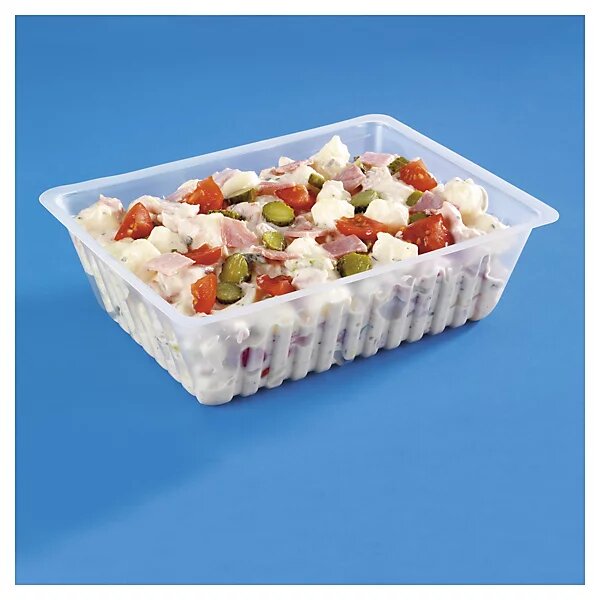 Barquette plastique fond cannelé Caissipack 500 cc (colis de 1500)