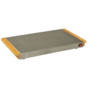 KITCHEN CHEF KCCHWA2SD Chauffe plat électrique - Bois/Inox